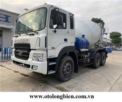 Xe trộn bê tông hyundai 7m3 HD270