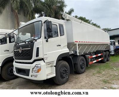 Xe bồn chở thức ăn gia xúc 2023, xe bồn chở cám Dongfeng 4 chân 15 tấn 32 khối