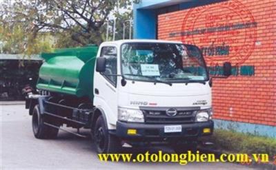 xe phun nước rửa đường Hino 5 khối 2024